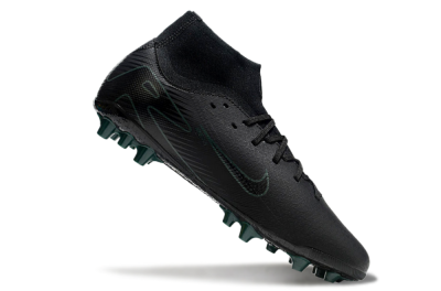 Men's Nike Air Zoom Mercurial Superfly 10 Academy AG Artificial Grass High-Tops Football Boots - Black/Green