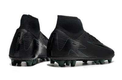 Men's Nike Air Zoom Mercurial Superfly 10 Academy AG Artificial Grass High-Tops Football Boots - Black/Green