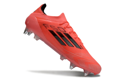 Men's Adidas F50 Elite SG Soft Ground Low-Tops Football Boots - Red/Black/Silver