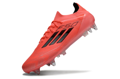 Men's Adidas F50 Elite SG Soft Ground Low-Tops Football Boots - Red/Black/Silver
