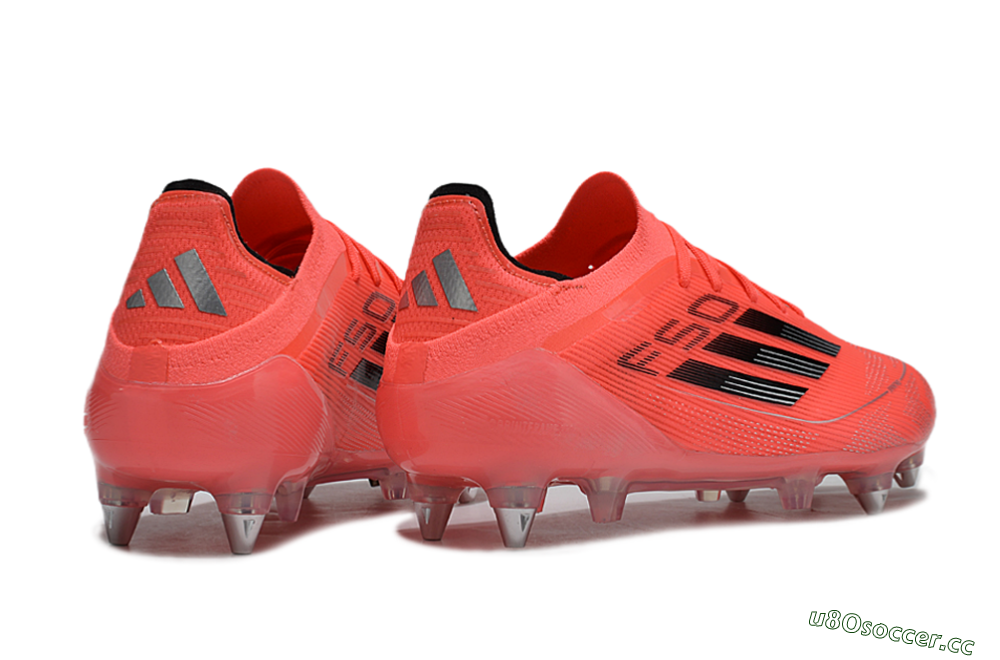 Men's Adidas F50 Elite SG Soft Ground Low-Tops Football Boots - Red/Black/Silver 6