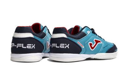 Men's Joma Top Flex IC Indoor & Futsal Low-Tops Football Shoes - Blue/Red/Black