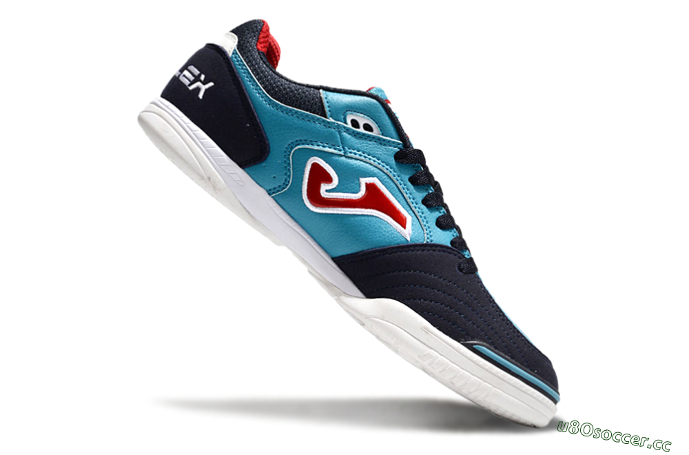 Men's Joma Top Flex IC Indoor & Futsal Low-Tops Football Shoes - Blue/Red/Black 4