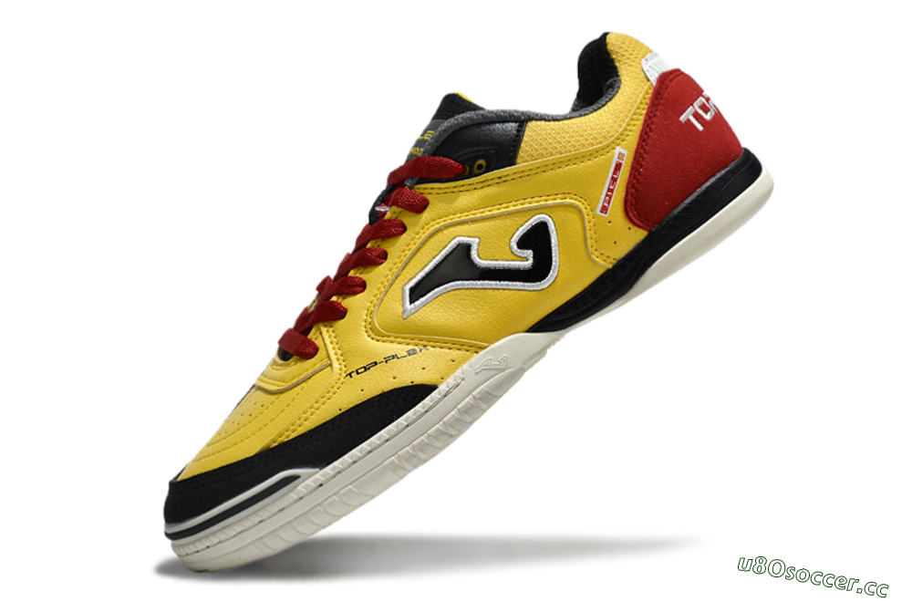Men's Joma Top Flex IC Indoor & Futsal Low-Tops Football Shoes - Yellow/Black/Red 5