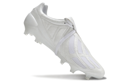 Men's Adidas Predator Mutator Mania Tormentor Tongue FG Firm Ground Low-Tops Football Boots - Silver/White