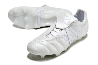 Men's Adidas Predator Mutator Mania Tormentor Tongue FG Firm Ground Low-Tops Football Boots - Silver/White
