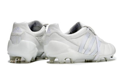 Men's Adidas Predator Mutator Mania Tormentor Tongue FG Firm Ground Low-Tops Football Boots - Silver/White