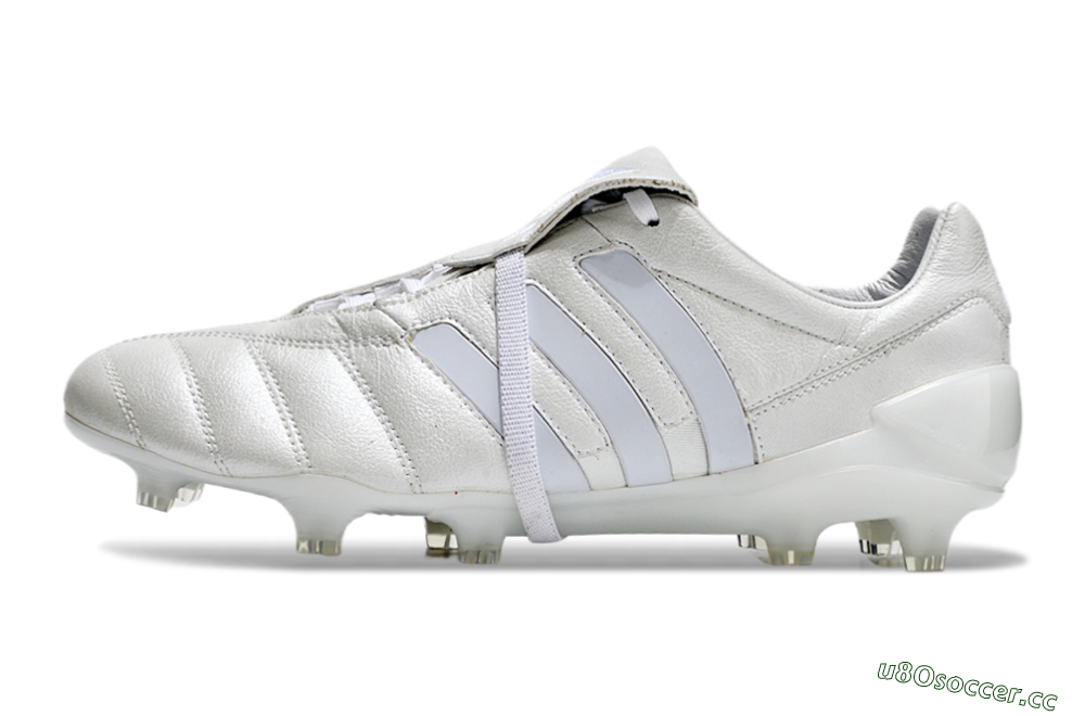 Men's Adidas Predator Mutator Mania Tormentor Tongue FG Firm Ground Low-Tops Football Boots - Silver/White 0