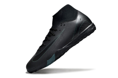 Unisex Nike Air Zoom Mercurial Superfly 10 Elite TF Artificial Turf High-Tops Football Shoes - Black/Green/Silver