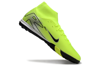 Unisex Nike Air Zoom Mercurial Superfly 10 Elite TF Artificial Turf High-Tops Football Shoes - Yellow/Black/Silver
