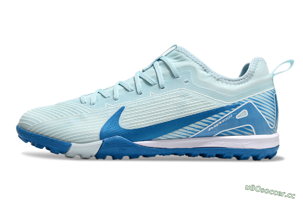 Unisex Nike Air Zoom Mercurial Vapor 16 Pro TF Artificial Turf Low-Tops Football Shoes - Jade/Blue/White 0