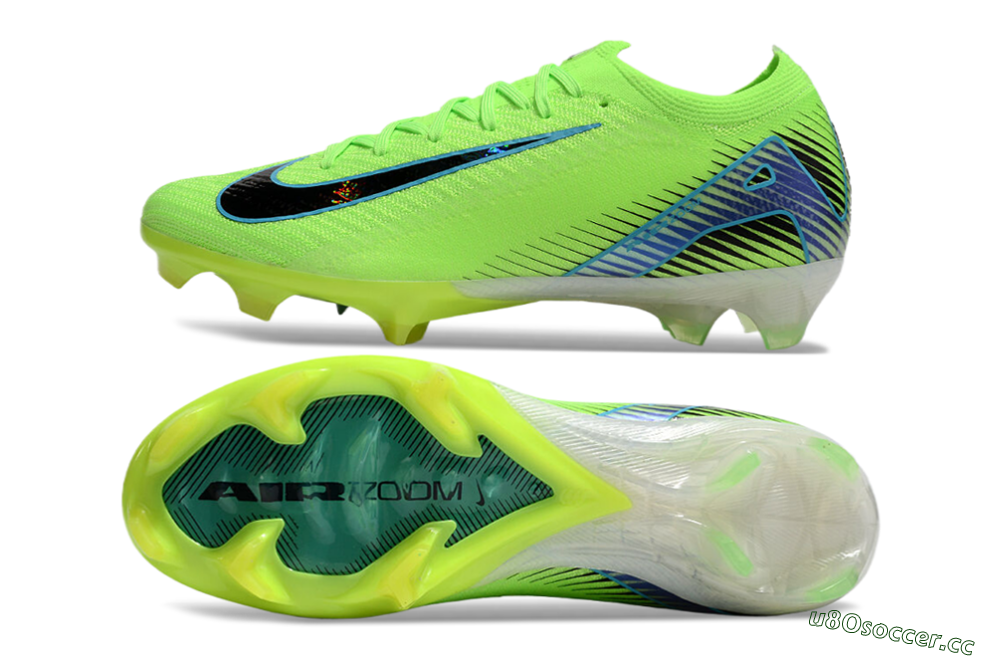Unisex Nike Air Zoom Mercurial Vapor 16 Elite FG Firm Ground Low-Tops Football Boots - Yellow/Black/Blue 1