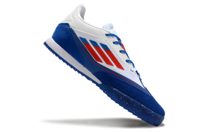 Men's Adidas F50 Elite Messi IC Indoor & Futsal Low-Tops Football Shoes - Blue/White/Red