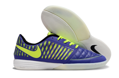 Unisex Nike Lunar Gato 2 IC Indoor & Futsal Low-Tops Football Shoes - Blue/Yellow/White
