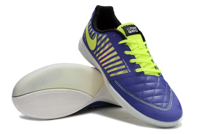 Unisex Nike Lunar Gato 2 IC Indoor & Futsal Low-Tops Football Shoes - Blue/Yellow/White