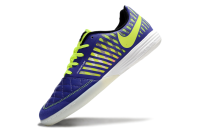 Unisex Nike Lunar Gato 2 IC Indoor & Futsal Low-Tops Football Shoes - Blue/Yellow/White