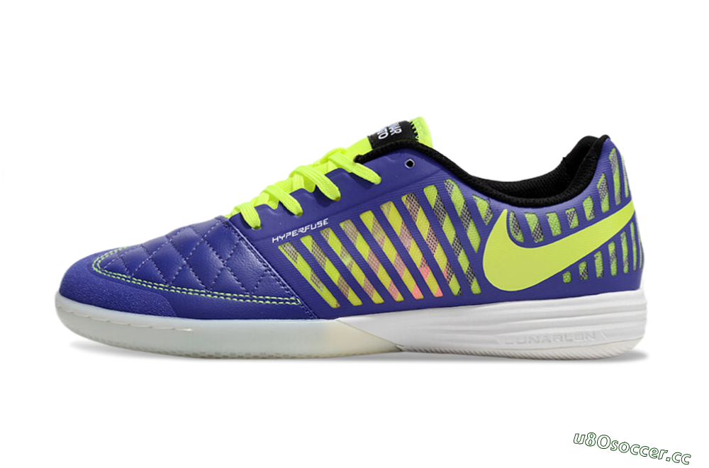 Unisex Nike Lunar Gato 2 IC Indoor & Futsal Low-Tops Football Shoes - Blue/Yellow/White 0