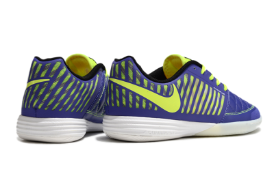 Unisex Nike Lunar Gato 2 IC Indoor & Futsal Low-Tops Football Shoes - Blue/Yellow/White