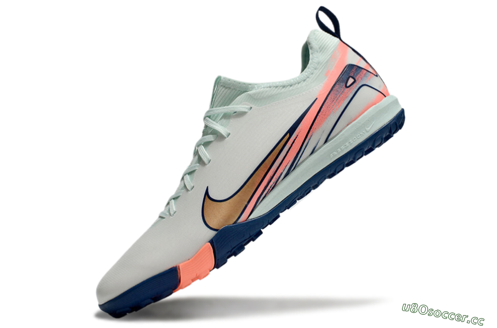 Unisex Nike Air Zoom Mercurial Vapor 16 Pro TF Artificial Turf Low-Tops Football Shoes - Jade/Gold/Pink 6
