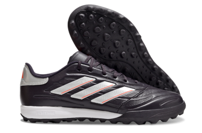 Men's Adidas Copa Pure 3 TF Artificial Turf Low-Tops Football Shoes - Black/Silver/White