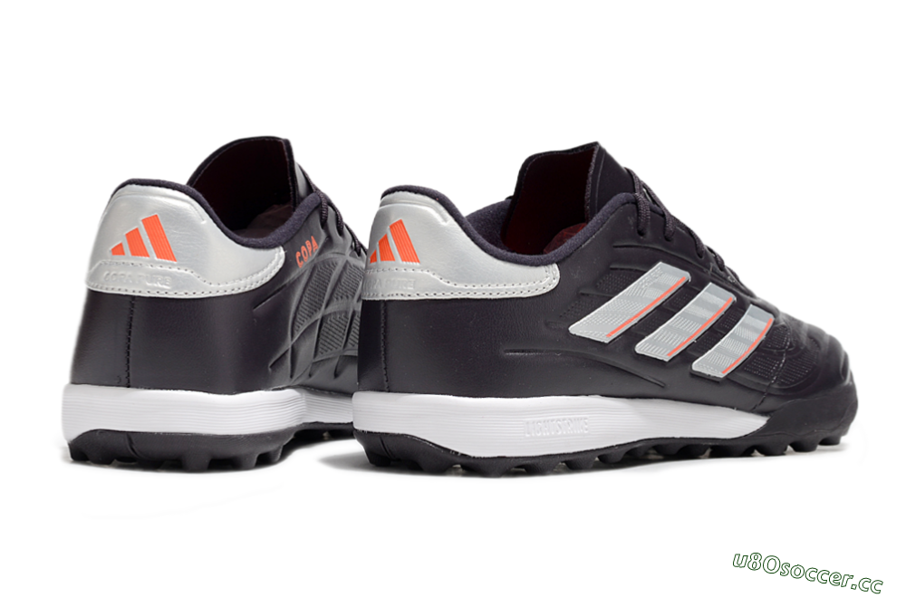 Men's Adidas Copa Pure 3 TF Artificial Turf Low-Tops Football Shoes - Black/Silver/White 6