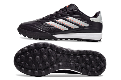 Men's Adidas Copa Pure 3 TF Artificial Turf Low-Tops Football Shoes - Black/Silver/White