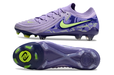 Men's Nike Phantom Luna Elite FG Firm Ground Low-Tops Football Boots - Purple/Yellow/White