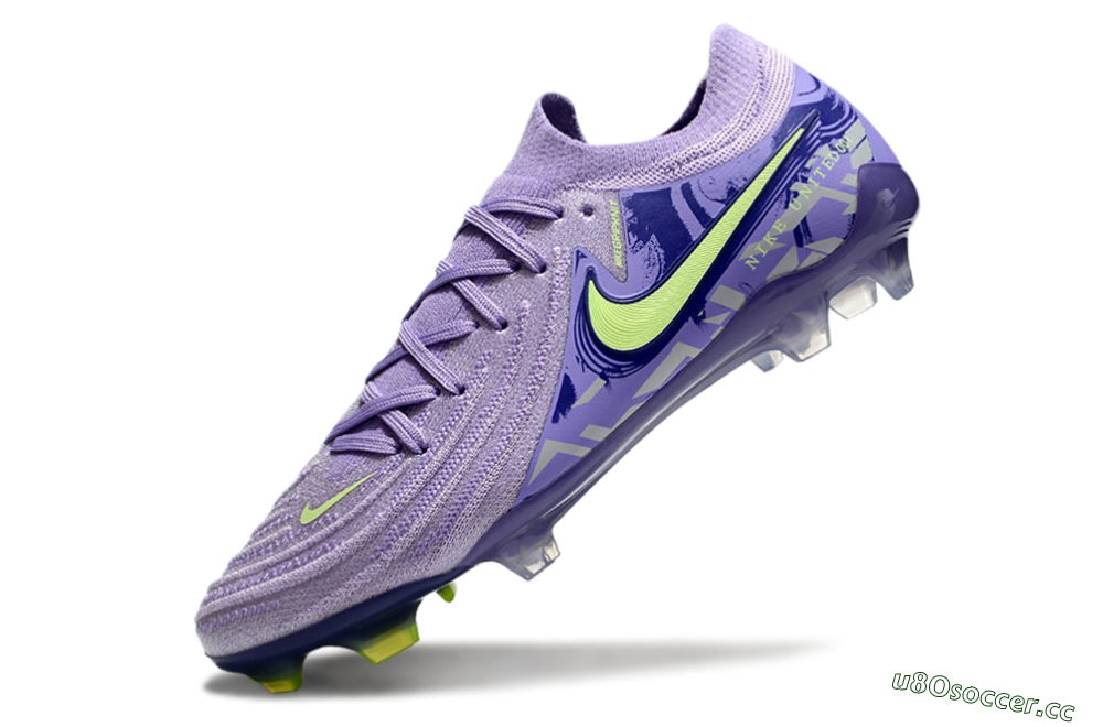 Men's Nike Phantom Luna Elite FG Firm Ground Low-Tops Football Boots - Purple/Yellow/White 5