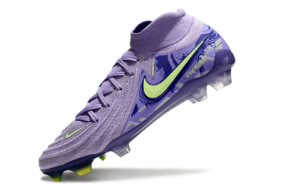 Men's Nike Phantom Luna Elite FG Firm Ground High-Tops Football Boots - Purple/Yellow/White