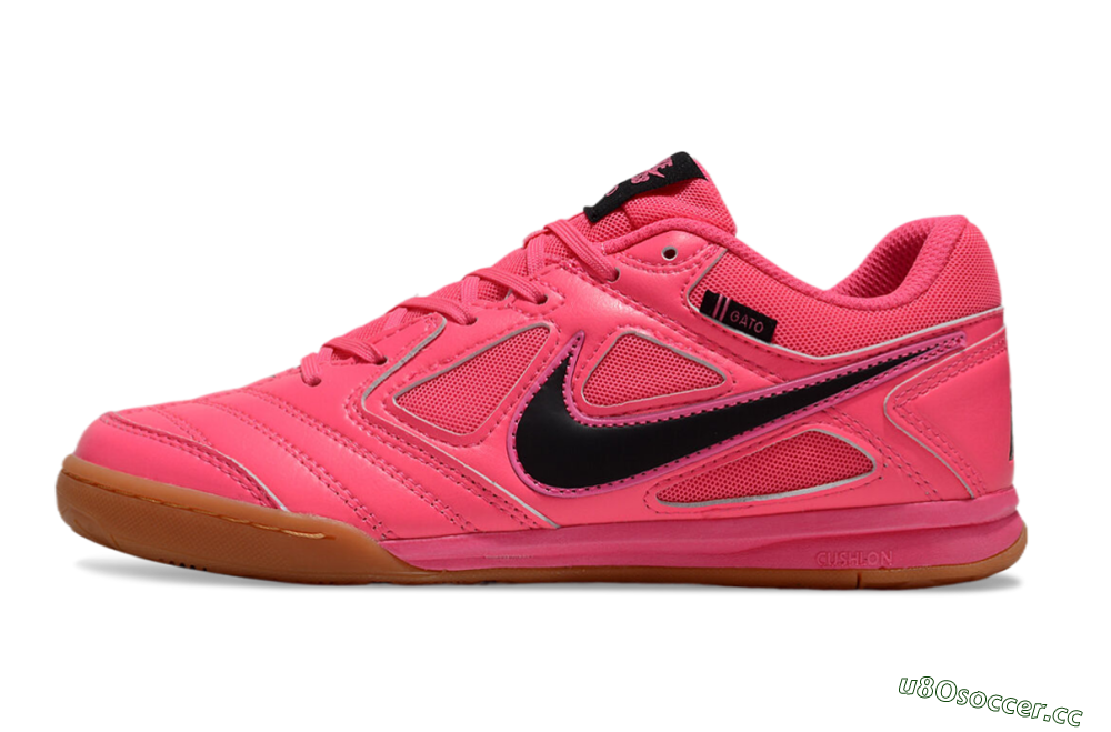 Unisex Supreme x Nike SB Gato IC Indoor & Futsal Low-Tops Football Shoes - Red/Black/Brown 0