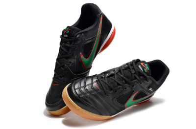 Unisex Supreme x Nike SB Gato IC Indoor & Futsal Low-Tops Football Shoes - Black/Green/Red