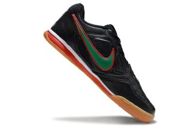 Unisex Supreme x Nike SB Gato IC Indoor & Futsal Low-Tops Football Shoes - Black/Green/Red