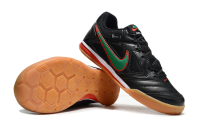 Unisex Supreme x Nike SB Gato IC Indoor & Futsal Low-Tops Football Shoes - Black/Green/Red