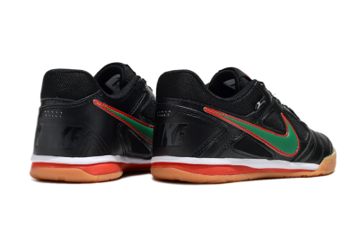 Unisex Supreme x Nike SB Gato IC Indoor & Futsal Low-Tops Football Shoes - Black/Green/Red