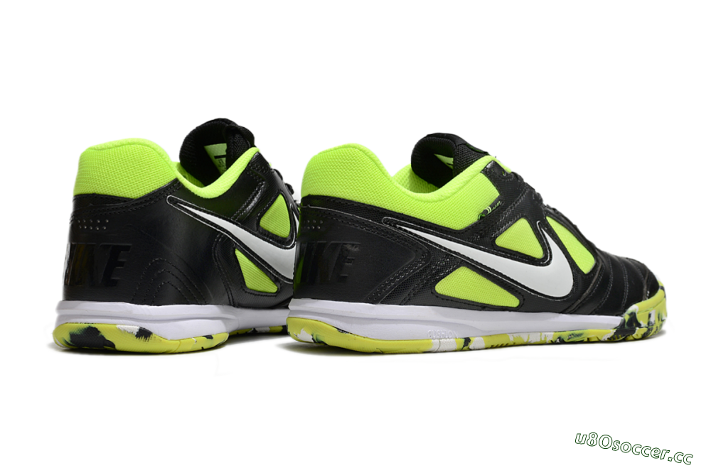 Unisex Supreme x Nike SB Gato IC Indoor & Futsal Low-Tops Football Shoes - Black/Yellow/White 6