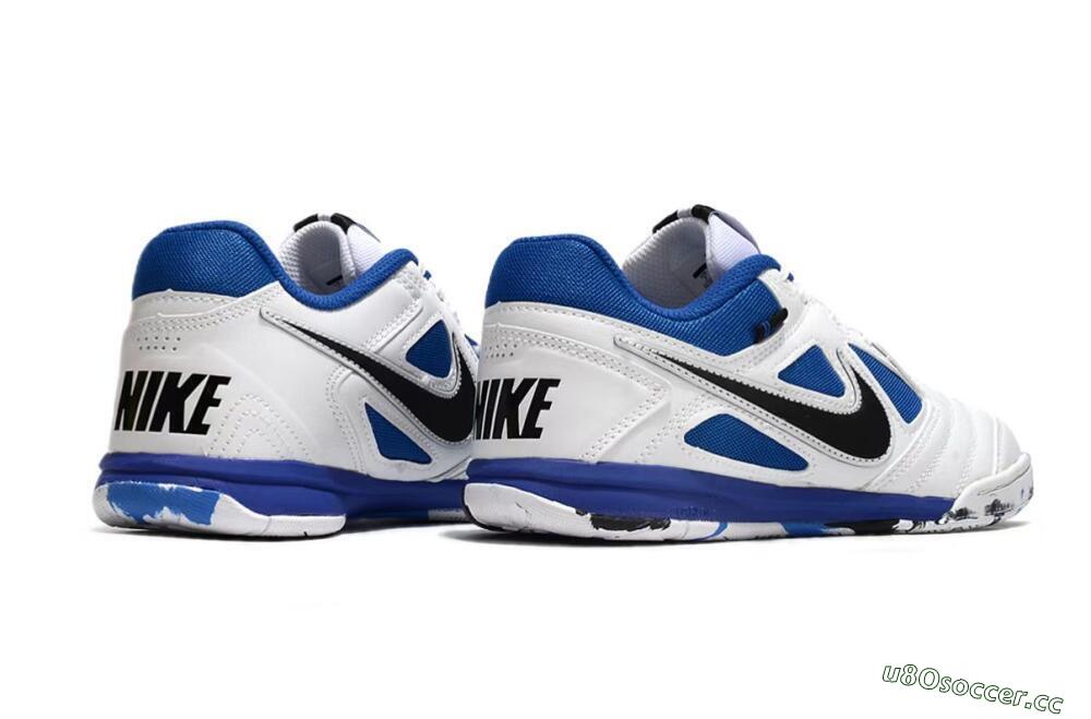 Unisex Supreme x Nike SB Gato IC Indoor & Futsal Low-Tops Football Shoes - White/Blue/Black 6