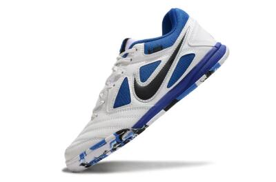 Unisex Supreme x Nike SB Gato IC Indoor & Futsal Low-Tops Football Shoes - White/Blue/Black