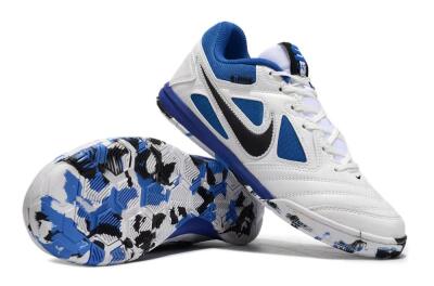 Unisex Supreme x Nike SB Gato IC Indoor & Futsal Low-Tops Football Shoes - White/Blue/Black