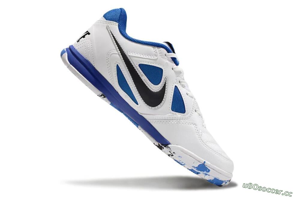 Unisex Supreme x Nike SB Gato IC Indoor & Futsal Low-Tops Football Shoes - White/Blue/Black 4