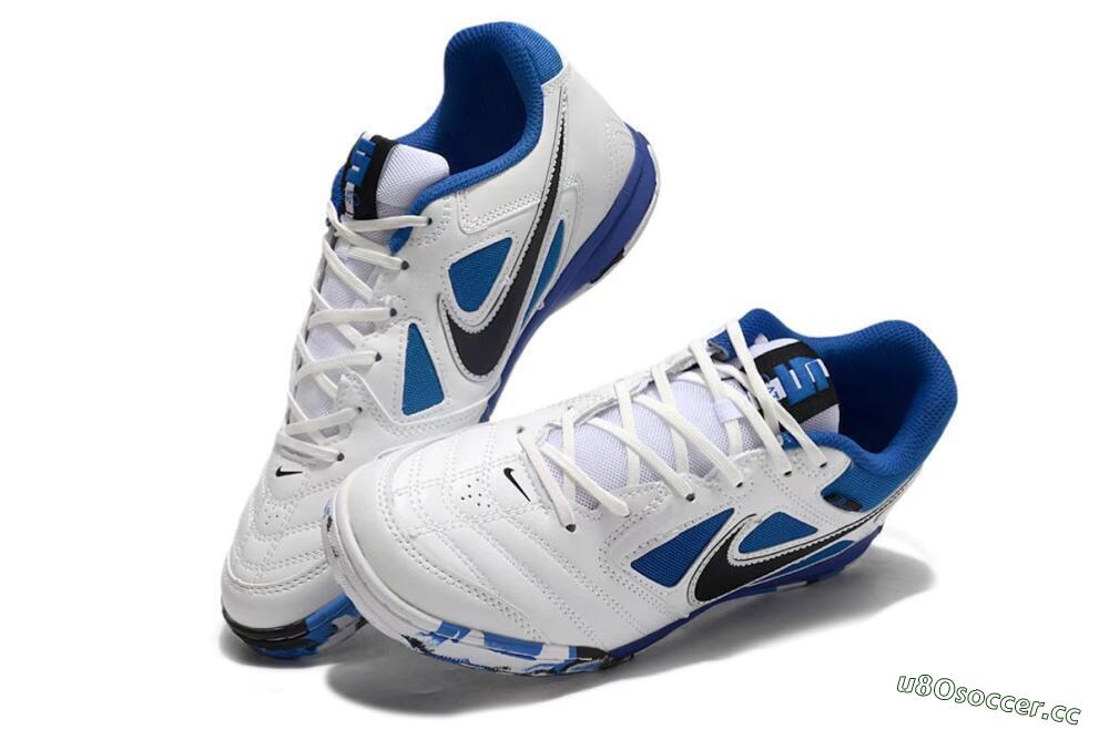 Unisex Supreme x Nike SB Gato IC Indoor & Futsal Low-Tops Football Shoes - White/Blue/Black 3