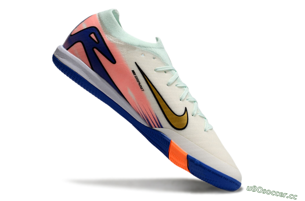 Unisex Nike Air Zoom Mercurial Vapor 16 Elite IC Indoor & Futsal Low-Tops Football Shoes - Jade/Gold/Pink/Blue 4