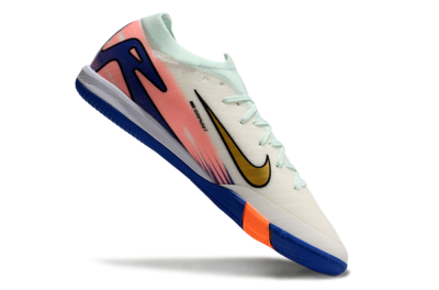 Unisex Nike Air Zoom Mercurial Vapor 16 Elite IC Indoor & Futsal Low-Tops Football Shoes - Jade/Gold/Pink/Blue