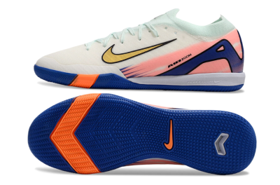 Unisex Nike Air Zoom Mercurial Vapor 16 Elite IC Indoor & Futsal Low-Tops Football Shoes - Jade/Gold/Pink/Blue