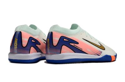 Unisex Nike Air Zoom Mercurial Vapor 16 Elite IC Indoor & Futsal Low-Tops Football Shoes - Jade/Gold/Pink/Blue