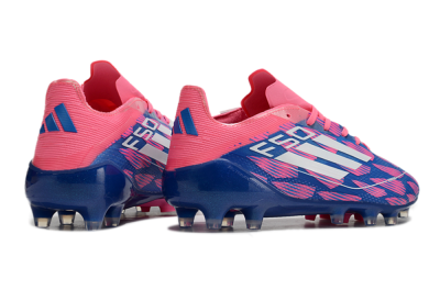 Men's Adidas F50 Elite AG Artificial Grass Low-Tops Football Boots - Blue/Pink/White