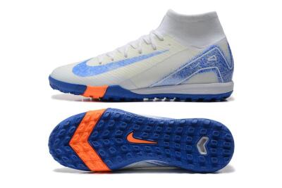 Unisex Nike Air Zoom Mercurial Superfly 10 Elite TF Artificial Turf High-Tops Football Shoes - Beige/Black/White
