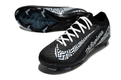 Unisex Nike Air Zoom Mercurial Vapor 16 Elite FG Firm Ground Low-Tops Football Boots - Black/White/Blue