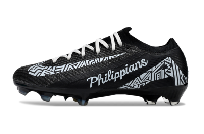 Unisex Nike Air Zoom Mercurial Vapor 16 Elite FG Firm Ground Low-Tops Football Boots - Black/White/Blue