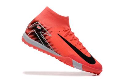 Unisex Nike Air Zoom Mercurial Superfly 10 Elite TF Artificial Turf High-Tops Football Shoes - Pink/Black/Grey
