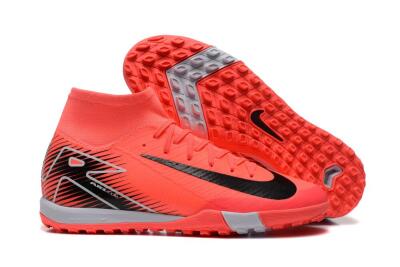 Unisex Nike Air Zoom Mercurial Superfly 10 Elite TF Artificial Turf High-Tops Football Shoes - Pink/Black/Grey